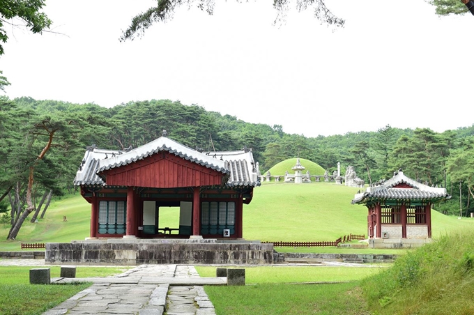 효종대왕릉은 조선 17대 왕인 효종과 인선왕후 쌍릉으로 돼 있다. 여주시 제공