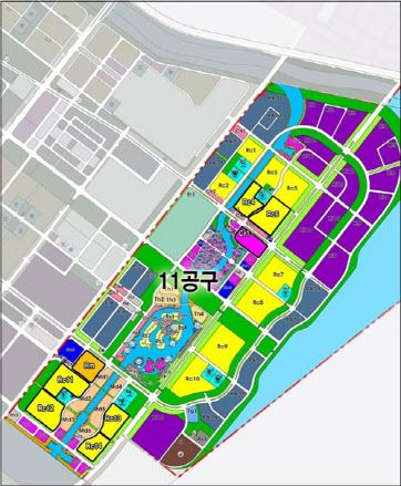 송도국제도시 11공구 위치도.