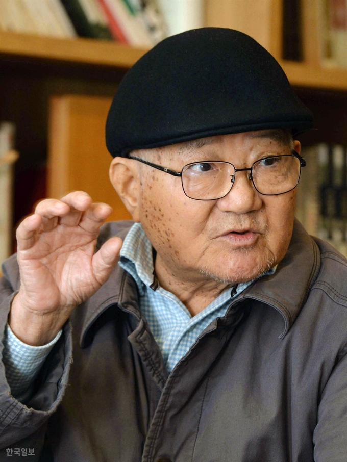 [저작권 한국일보] 채현국 효암학원 이사장은 주변 지인들에게 ‘파격의 천재’라고 불린다.