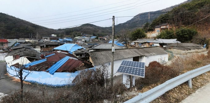 새뜰마을사업으로 선정된 대구 달성군 논공읍 하1리 마을 전경. 달성군 제공