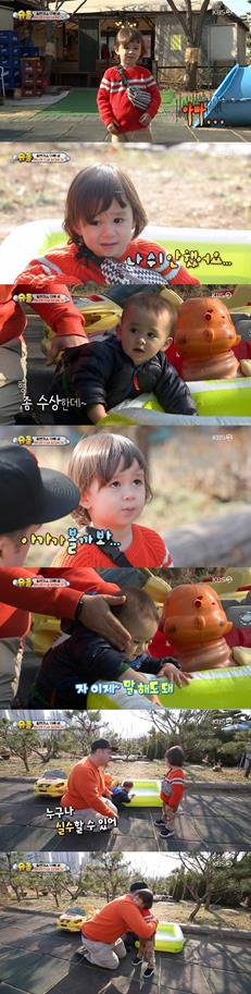 ‘슈퍼맨이 돌아왔다’ 샘이 눈길을 끌고 있다. KBS2 방송 캡처