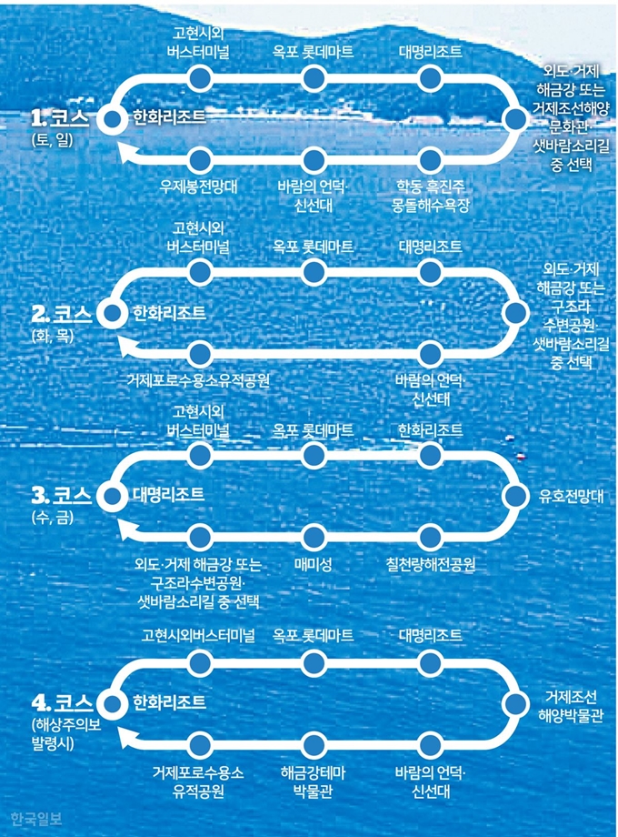 [저작권 한국일보] 거제시티투어. 송정근 기자