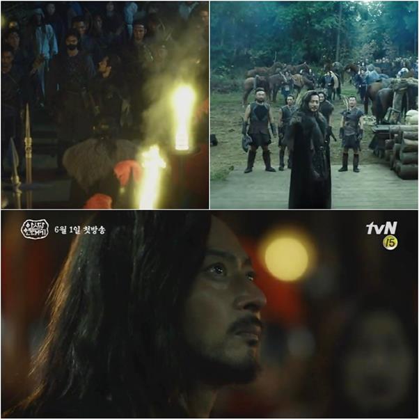 '아스달 연대기' 송중기와 장동건의 티저 영상이 공개됐다. tvN 제공