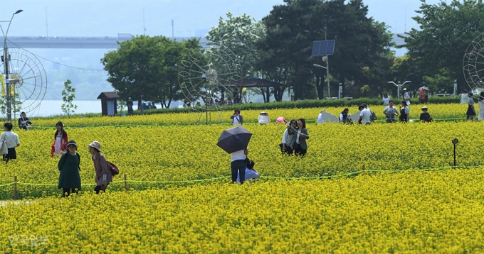 10일 오후 구리시 한강시민공원. 홍윤기 인턴기자