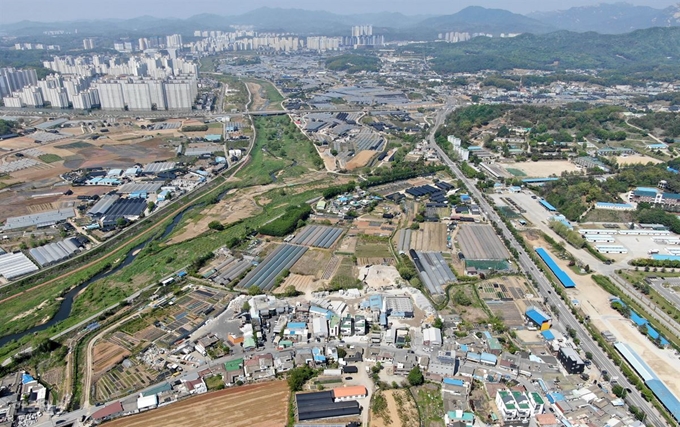 국토교통부가 3기 신도시로 선정한 경기 고양시 창릉지구 일대. 서재훈 기자