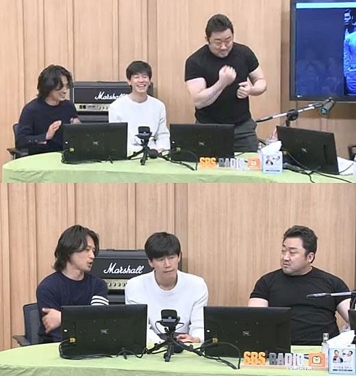 마동석이 ‘두시탈출 컬투쇼’에 출연해 관심을 모았다. SBS 파워FM 캡처