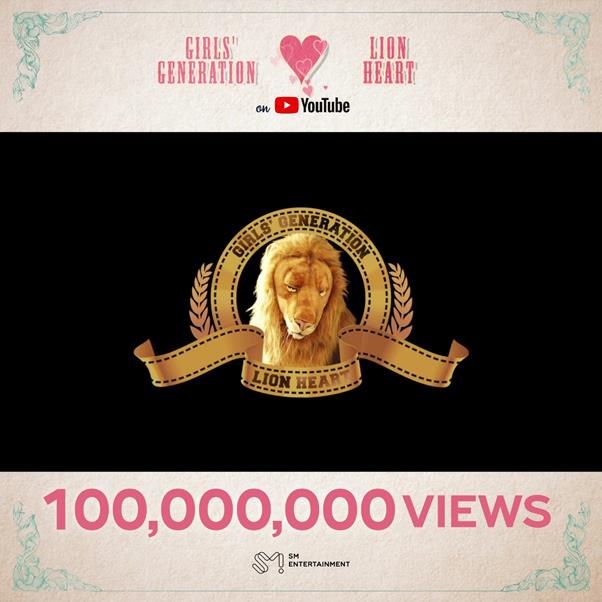 소녀시대 ‘Lion Heart’ MV가 조회수 1억뷰를 돌파해 화제다. SM엔터테인먼트 제공