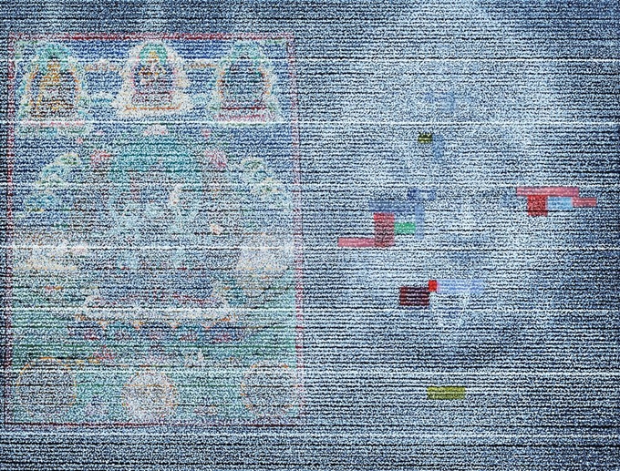 점점 리얼리티, 2011-2012, acrylic on linen, 96.5x127cm