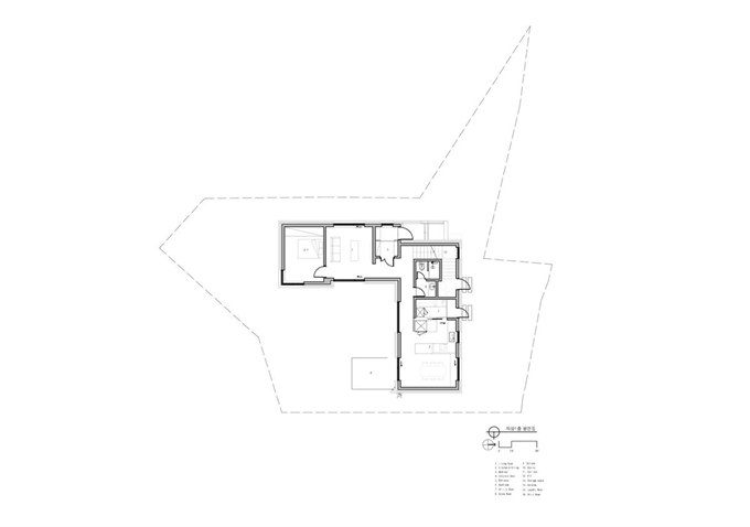 ‘ㄱ’자형 1층 평면도. 소수건축 제공