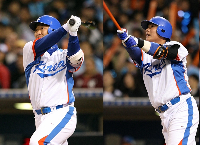 2009 WBC 당시 이범호와 김태균. 연합뉴스