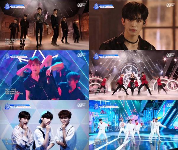 ‘프로듀스X101’의 레전드 무대가 호성적을 이끌고 있다. Mnet 화면 캡처