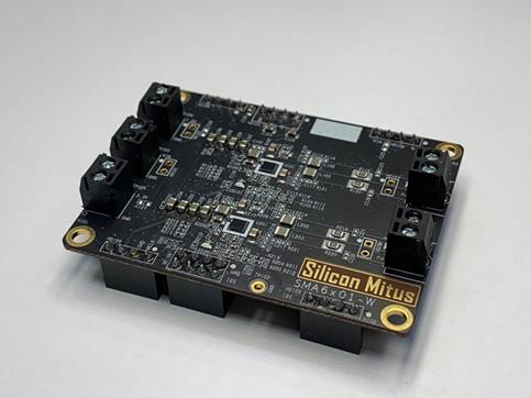 실리콘마이터스의 서피스 사운드 솔루션 IC ‘SMA6201 Stereo Mode Board’.