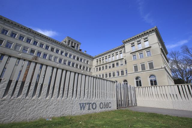 스위스 제네바에 있는 세계무역기구(WTO). 연합뉴스 자료사진