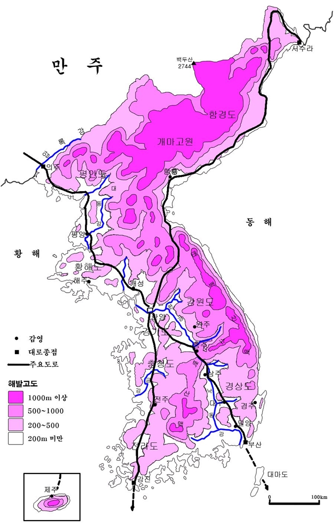 조선시대 교통로. 김성우 교수 제공