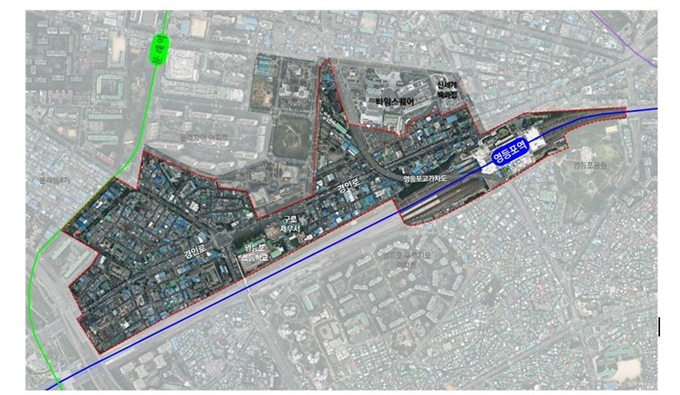 영등포ㆍ경인로 일대 도시재생 위치도. 서울시 제공