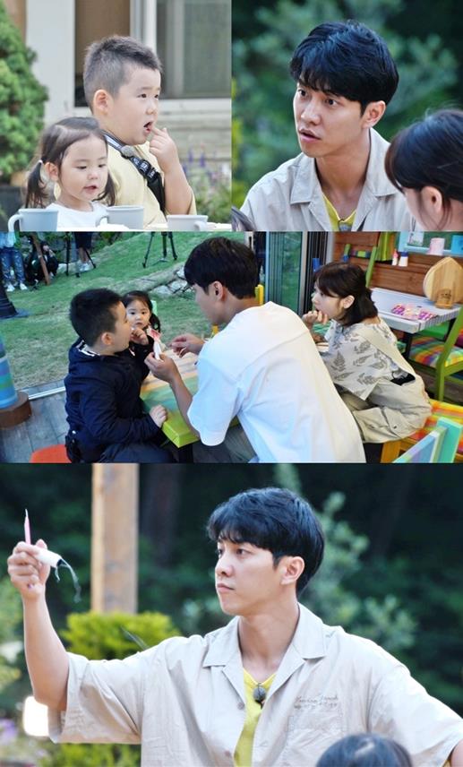 이승기와 7살 이한이의 예사롭지 않은 모습이 포착됐다. SBS 제공