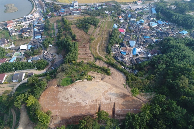 경남 함안 가야리 유적지 전경. 문화재청 제공