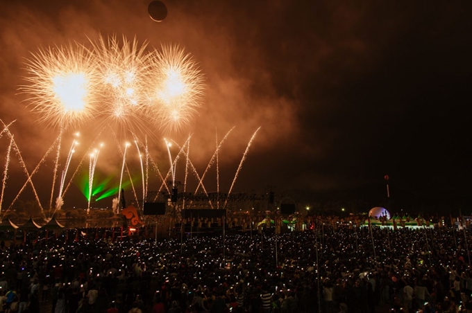 지난해 '백제한화불꽃축제' 장면. 백제문화제추진위원회 제공