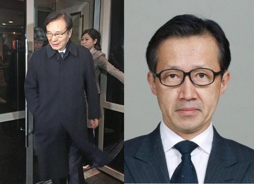 이달 중 개각과 함께 퇴임할 것으로 알려진 일본 아베 신조 정권의 외교·안보 사령탑 야치 쇼타로(谷內正太郞) 국가안전보장국(NSS) 국장(왼쪽)과 후임으로 유력한 기타무라 시게루(北村滋) 내각정보관. 도쿄=교도 연합뉴스