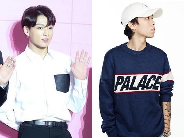 해쉬스완(오른쪽)이 정국(왼쪽)으로 추정되는 남성의 열애설과 관련해 직접 해명하고, 일부 네티즌의 반응에는 불쾌감을 드러냈다. 한국일보 DB, 앰비션뮤직 제공