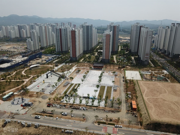 경북 구미시 산동면 물빛공원 전경. 한국일보 자료사진