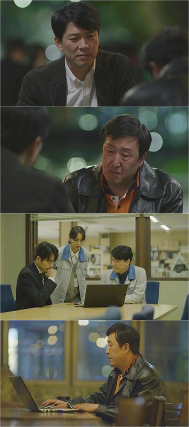 ‘청일전자 미쓰리’ 김상경과 현봉식의 만남이 포착됐다.tvN 제공