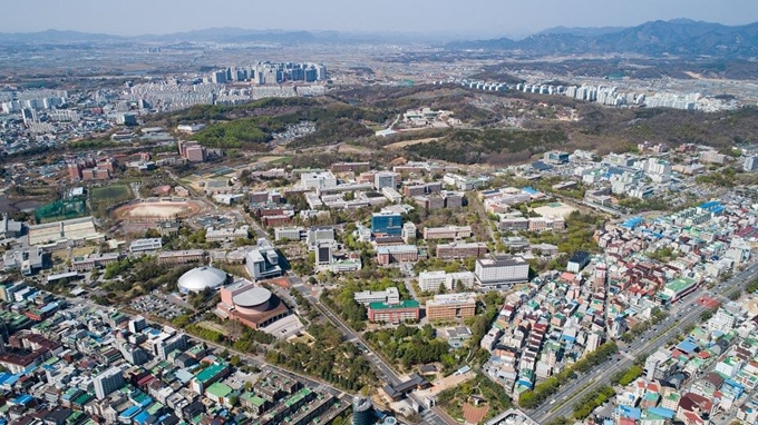 전북대학교 전경.