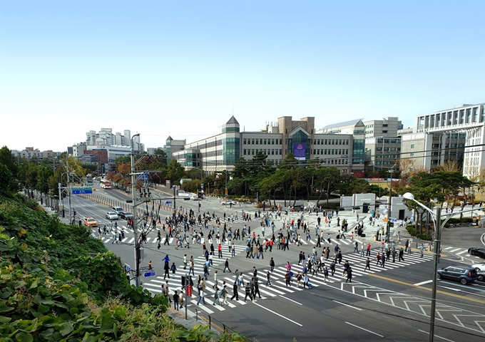 연세대 삼거리 대각선 횡단보도 설치 시 조감도. 서울시 제공