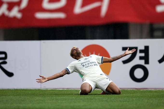 포항의 완델손. 한국프로축구연맹 제공