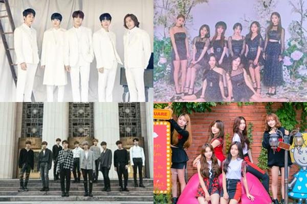 인피니트, 러블리즈, 로켓펀치, 골든차일드(왼쪽 위부터 시계방향) 소속사 측이 악플러 법적 대응 진행 상황을 알렸다. 울림엔터테인먼트 제공