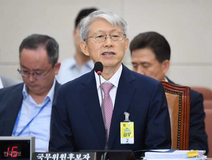 최기영 과학기술정보통신부 장관. 한국일보 자료사진