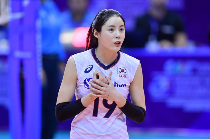 여자배구대표팀 세터 이다영. FIVB 제공