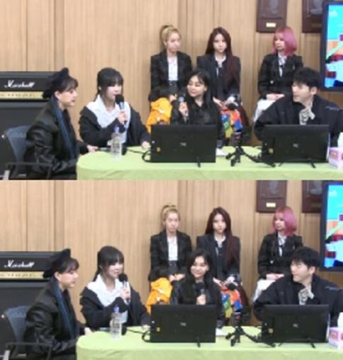 여자친구가 SBS 파워FM ‘두시탈출 컬투쇼’에서 지코에게 컬래버레이션을 제안했다. 방송 캡처