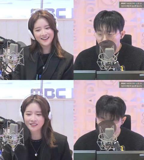 엑시가 MBC FM4U ‘정오의 희망곡 김신영입니다’에서 행주와 대화를 나눴다. 방송 캡처