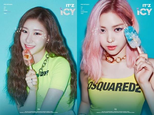 ITZY 채령(왼쪽)과 류진(오른쪽)이 졸업 소감을 전했다. JYP엔터테인먼트 제공