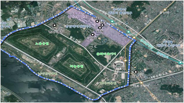 지역 자원과 연계한 활성화 방안이 마련되는 서울 상암 일대. 서울시 제공