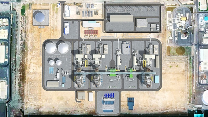 아랍에미리트(UAE) 푸자이라 F3 복합발전 프로젝트 조감도. 삼성물산 제공
