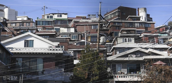 서울 용산구에 위치한 한남3구역 전경. 한국일보 자료사진