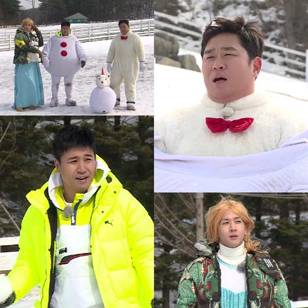 ‘1박 2일’김종민,문세윤, 라비가 무너지는 의리를 보여준다.KBS 제공