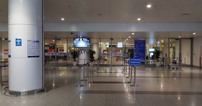 5일 베트남 하노이 국제공항 입국장이 텅 비어 있다. 하노이=연합뉴스