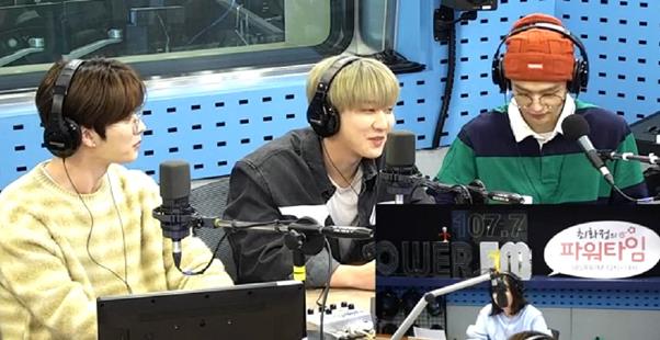 리노 창빈 현진(왼쪽부터 차례로)이 SBS 파워FM ‘최화정의 파워타임’에서 청취자와 소통했다. 방송 캡처