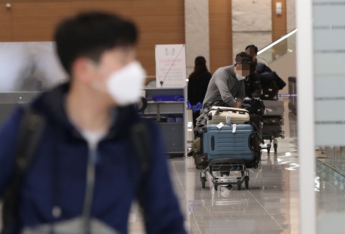 지난달 18일 오후 인천국제공항 2터미널. 연합뉴스