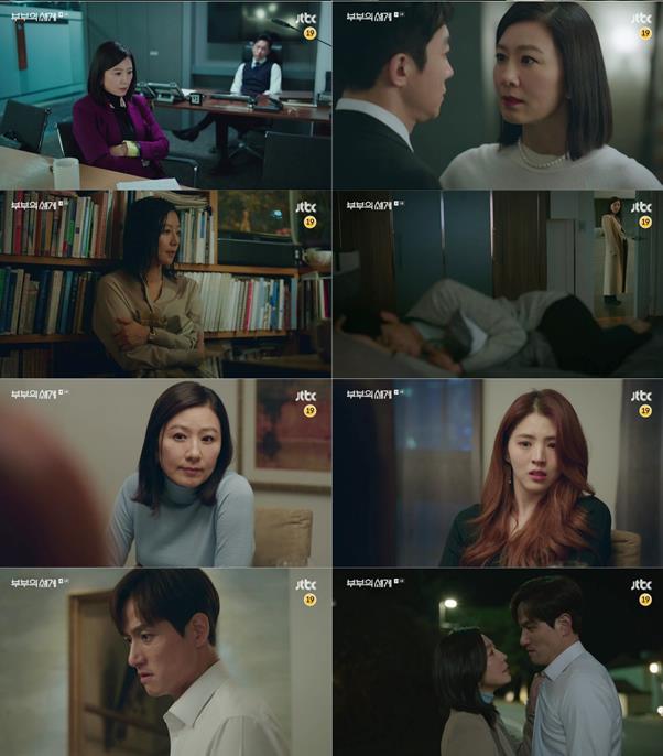 ‘부부의 세계’가 김희애의 완벽한 반격으로 시청자들을 몰입시켰다. JTBC 방송 캡쳐