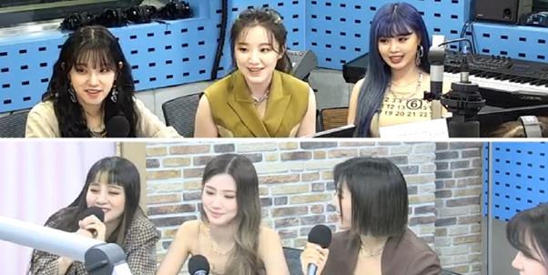 (여자)아이들이 SBS 파워FM ‘최화정의 파워타임’에서 소연을 칭찬했다. 보이는 라디오 캡처