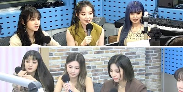 (여자)아이들이 SBS 파워FM ‘최화정의 파워타임’에서 연기에 대해 이야기했다. 보이는 라디오 캡처