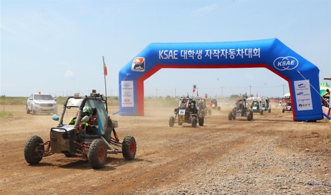 2019년 한국자동차공학회 대학생 자작자동차대회 모습. 한국자동차공학회 제공