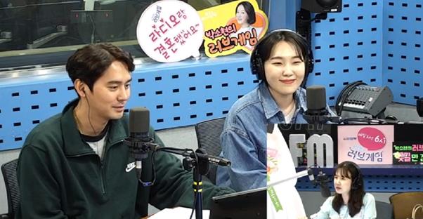 이은지(오른쪽)와 김상혁이 SBS 러브FM ‘박소현의 러브게임’에서 입담을 뽐냈다. 보이는 라디오 캡처