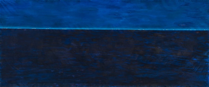 바다 Ocean, 2020, Acrylic on canvas, 260x800cm. 부산시립미술관 제공