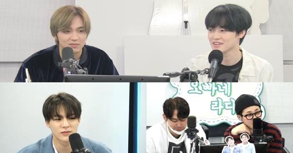 천러(오른쪽 위)가 SBS 러브FM ‘김상혁, 딘딘의 오빠네 라디오’에서 캐스팅 비화를 전했다. 보이는 라디오 캡처