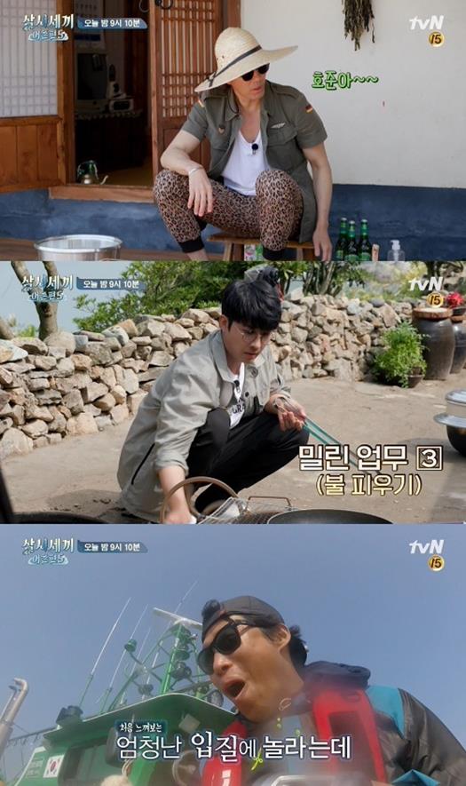 ‘삼시세끼’ 두부 만들기에 도전한다. tvN 제공